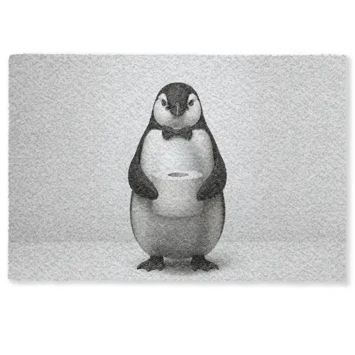 Pinguïn - WC rol - Wit Deurmat klein -zkaufland3d