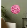 Roze - Schuim - Bubbels Wandcirkel behangsticker klein -sfeer2