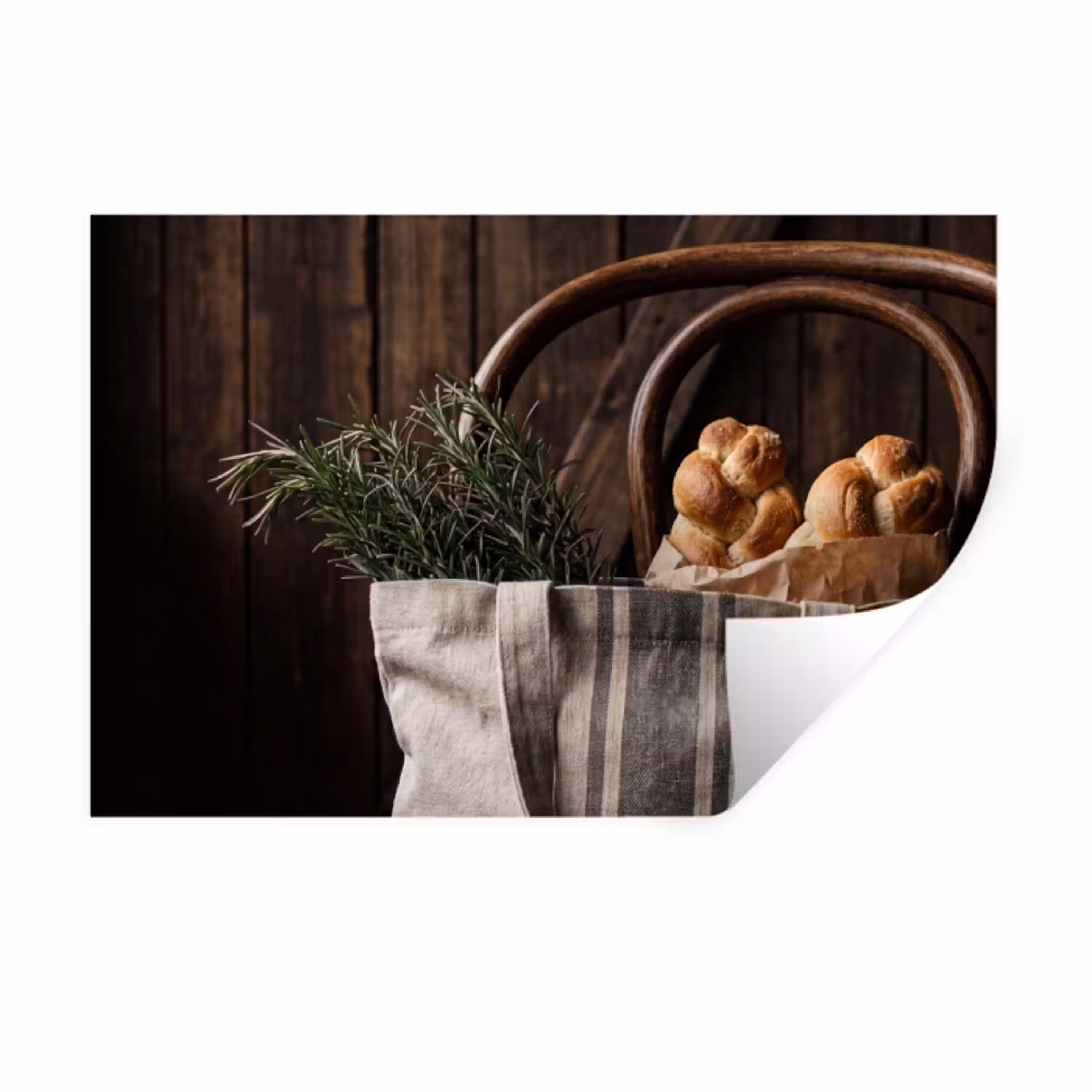 Brood - Kruiden - Eten Muursticker klein -3d