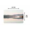 Water - Bomen - Mistlaag Placemat vinyl groot -specs