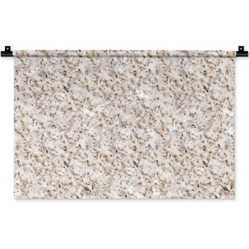 Wit - Bruin - Graniet Wandkleed katoen klein 269 -zz3d