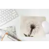 Paardenbloem - Minimalistisch - Wit muismat rubber klein -witbureau