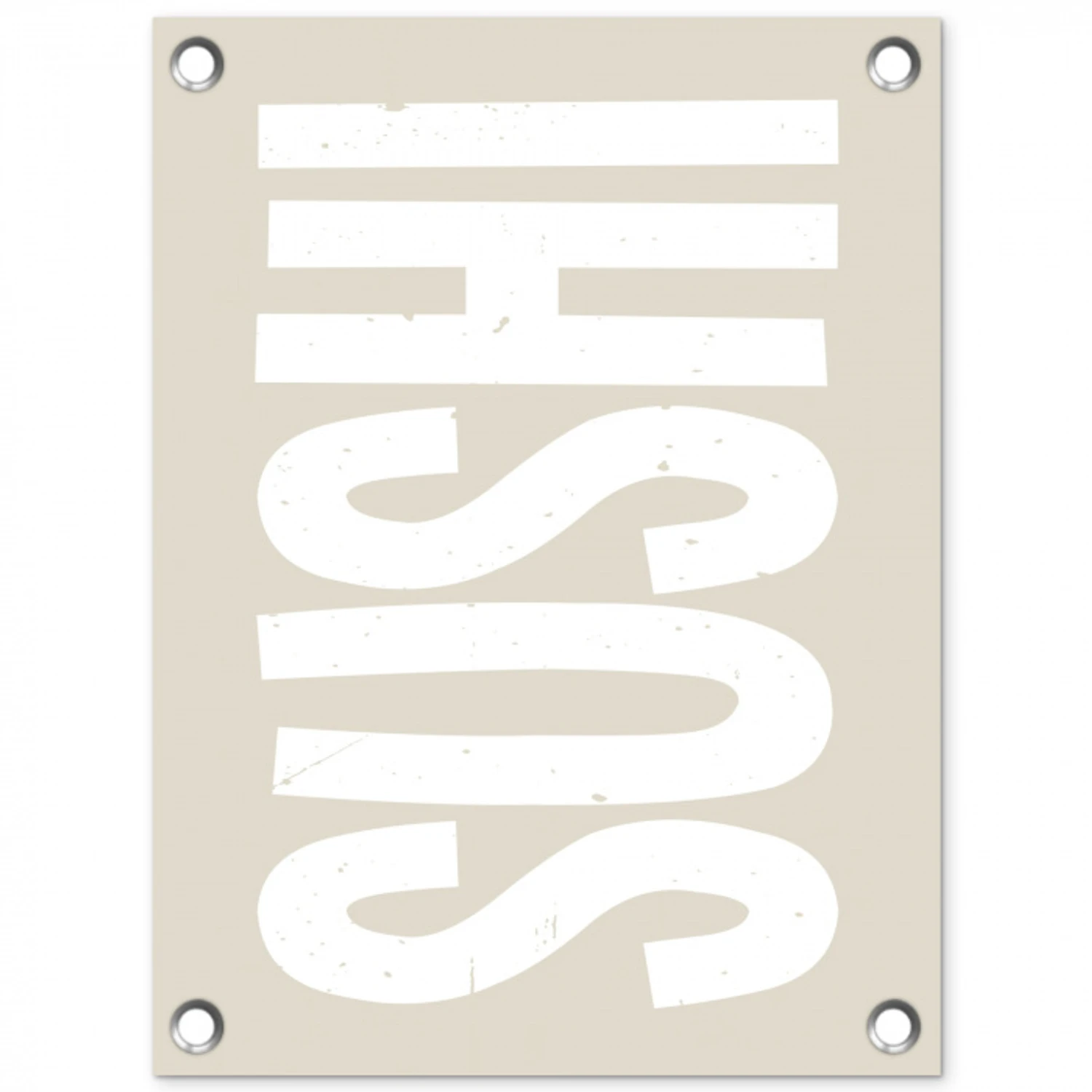 Sushi - Eten - Decoratie - Vintage tuinposter los doek klein -3d