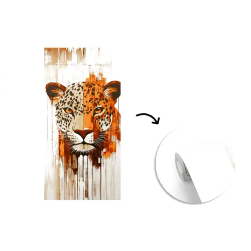 Luipaard - Symmetrisch - Strepen fotobehang vinyl groot -3d