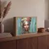 Vrouw - Kunst - Sieraden - Portret Light Box met batterij (Wandlamp) middel -sfeer2
