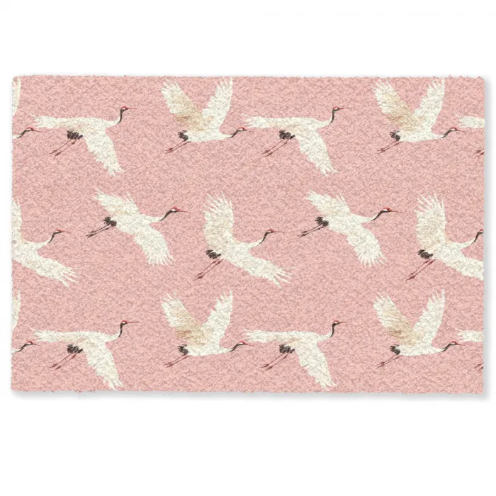 Modern - Kraanvogels - Roze Deurmat klein 898 -zkaufland3d