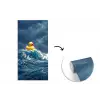 Storm - Badeend - Golven fotobehang vinyl groot -3d