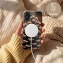 Dennenappel - Bos - Herfst - Bruin - Sfeervol Toughcase MagSafe Apple iPhone 17 klein -USP_MagsafeV
