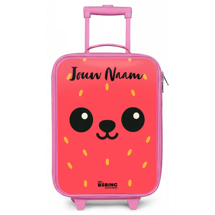 Kawai - Aardbei - Rood Kinderkoffer - Roze klein -zz3dotto