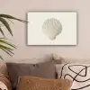Schelp - Minimalistisch - Wit canvas 2cm klein -sfeer1