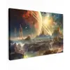 Gebergte - Planeet - Ruimte - Sterren canvas 2cm klein -z3d