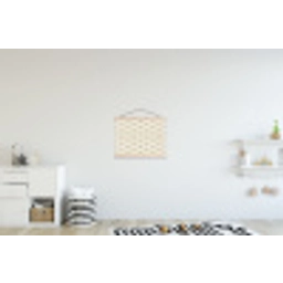 Klassiek - Art - Beige textielposter latten blank klein 122 -kinderkamer
