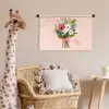 Boeket - Strikje - Kaartje - Quote Wandkleed katoen klein -wsfeer5_kind