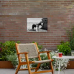 Vrouw - Paard - Artistiek Tuinposter op houten frame 2 cm dik klein -sfeer3