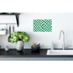 Schaakbord - Golvend - Groen Muursticker klein 286 -keuken