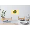 Felgeel - Vis - Strepen - Vinnen Muursticker klein -eettafel