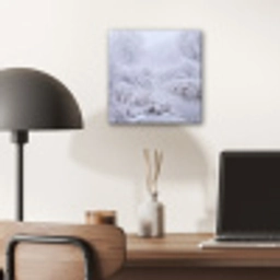 Rivier - Sneeuw - Bos - Winter - Schilderachtig aluminium wit klein -sfeer5