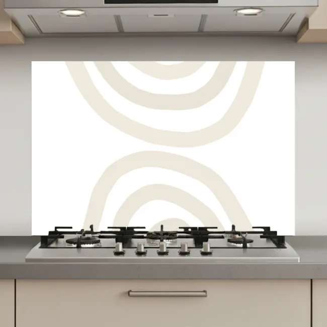 Regenboog - Pastel - Design - Abstract keuken achterwand spatscherm klein -3d_website