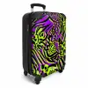 Wilde dierenprint in paars, limoengroen en zwart NBS - Handbagage koffer - Kinderen Unisex middel -productfoto_3d