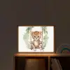 Luipaard - Dier - Kinderen - Jungle Light Box met batterij (Wandlamp kind) middel -sfeer1_kind