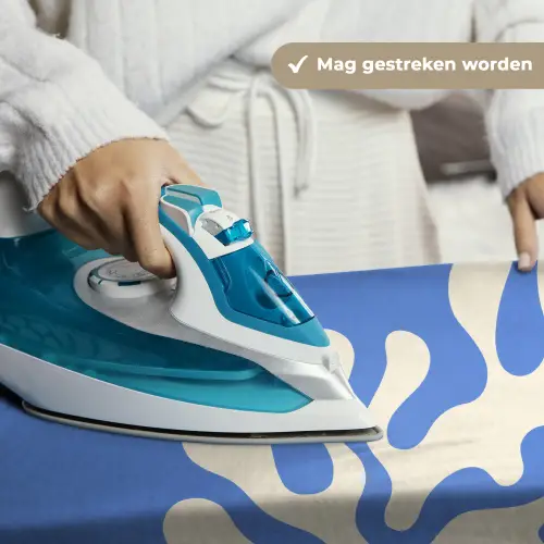 Minimalistisch - Organisch patroon - Blauw Wandkleed katoen klein -sfeer9