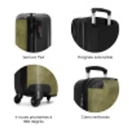 Textuur - Abstract - Groen NBS - Handbagage koffer - Volwassenen Unisex middel zzzzzzzbolletjes_FR