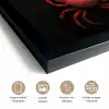 Krab - Rood - Vissen - Schaaldieren fotolijst zwart zonder passe partout klein -sfeer2