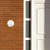 Beige landschap - Sierlijk Naambord Rond klein -sfeer3-rond-XS