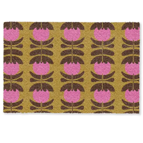 Abstract - Bloemen - Roze Deurmat klein 898 -zkaufland3d