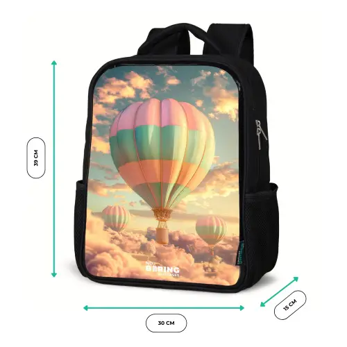 Pastel skyliner Rugzak - Zwart middel -productfoto_formaten