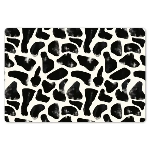 Dierenpatroon - Vlekken - Zwart - Wit Placemat vinyl groot 368 -zzsfeer1_Kitchenyeah-website