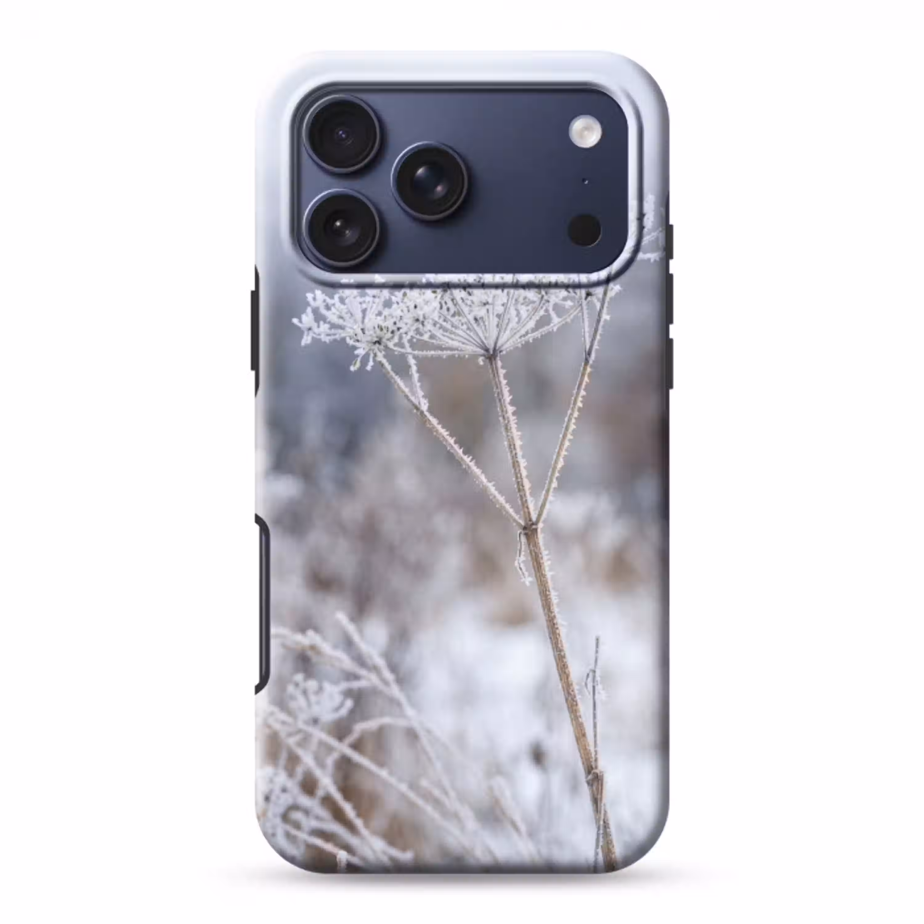 Schermbloem - Rijp - Kristallen - Winter - Delicaat Toughcase MagSafe Apple iPhone 17 Pro Max klein -3d