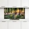 Bos - Bloemen - Lavendel - Zon - Paars - Natuur keuken achterwand 2 middel -3d
