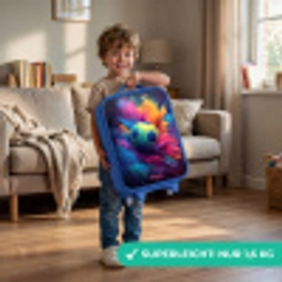 Neon - Bal - Kleurrijk Kinderkoffer - Blauw klein -sfeer2_DE