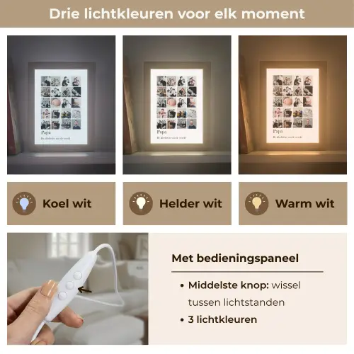 upload-69ddf9caeb83c-collage-papa Light Box met kabel (Tafellamp) klein -USP_lichtkleurNL