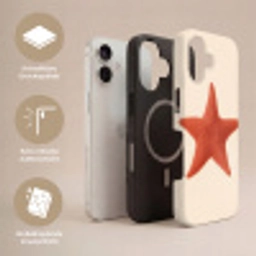 Zeester - Bobbels - Rood Toughcase MagSafe Apple iPhone 17 klein -USP_Lagen_DE