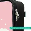 Eenhoorn - Vleugels - Roze - Regenboog Kinderkoffer - Zwart klein -rits_DE