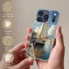 Zeilschip - Huizen - Kade - Zee Telefoonhoesje iPhone 17 Pro klein -sfeer3_NL
