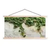 Klimop - Muur - Groen textielposter latten blank klein -3d