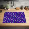 Paars - Groen - Druiven - Blaadjes Inductie beschermer vinyl 3mm klein 276 -sfeer5