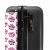 Patronen - Roze lippenpatroon op witte achtergrond NBS - Handbagage koffer - Kinderen Unisex middel -slot