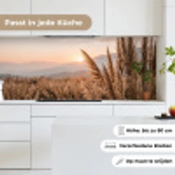 Gras - Veld - Zon - Natuur keuken achterwand 2 middel -sfeer4_DE