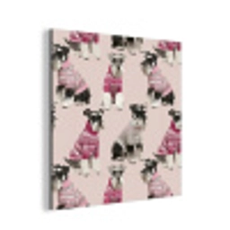 Honden - Truien - Rood aluminium wit klein 46 -3d