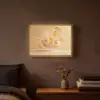 Peach - Eten - Taart - Oranje Light Box met batterij (Wandlamp) middel -sfeer4