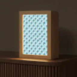 Golf - Ballen - Blauw Light Box met kabel (Tafellamp) klein 925 -z3d_website