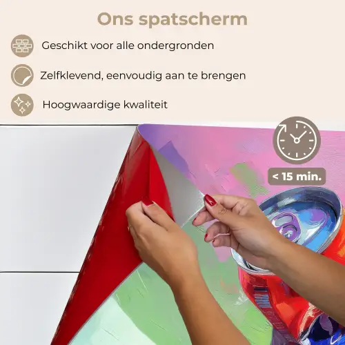 Frisdrank - Blik - Paars keuken achterwand spatscherm klein -spatscherm_NL