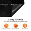Zwart - Tegels - Steen Inductie beschermer vinyl 3mm klein -zzzzzzz-td-onderkant