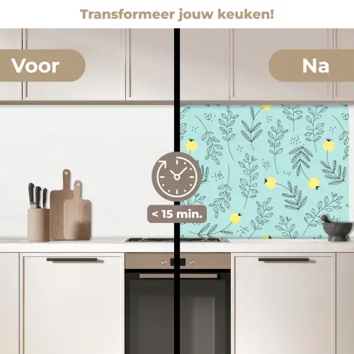 Patronen - Zaad - Planten keuken achterwand 2 middel 871 -voor-na2_NL