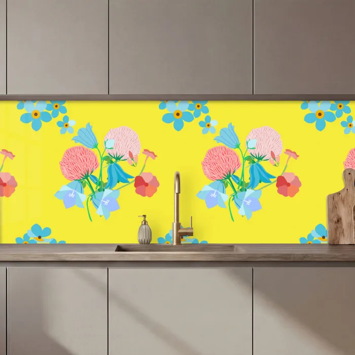 Bloemen - Boeket - Lente - Patronen keuken achterwand 2 middel 871 zz_3dshopping