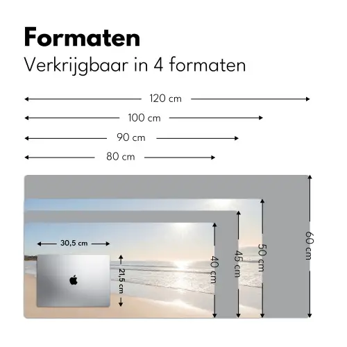 Zee - Zon - Zand Muismat XXL klein -sfeer5